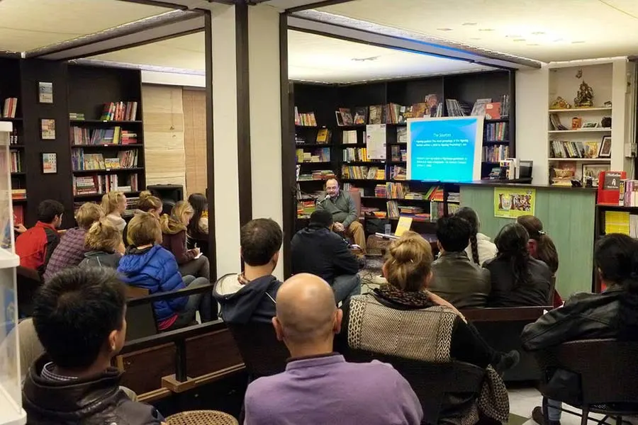 Book reading sessions at world famous Rachna Bookstore.