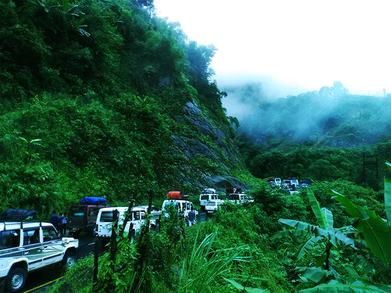 The road from Naharlagun.